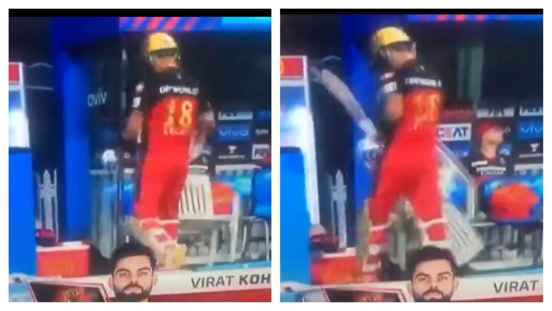 Watch Video Of Angry Virat Kohli Smashes A Chair In Frustration As He ...