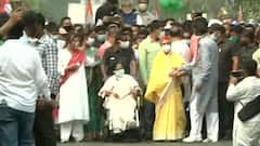 Ground visuals from Mamata Banerjee's massive roadshow in West Bengal