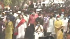 West Bengal Elections: Mamata Banerjee holds road show in Kolkata