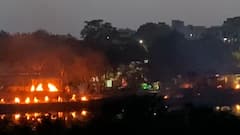 Corona Crisis: Long Queue Of Ambulances & Pyres Seen In Lucknow