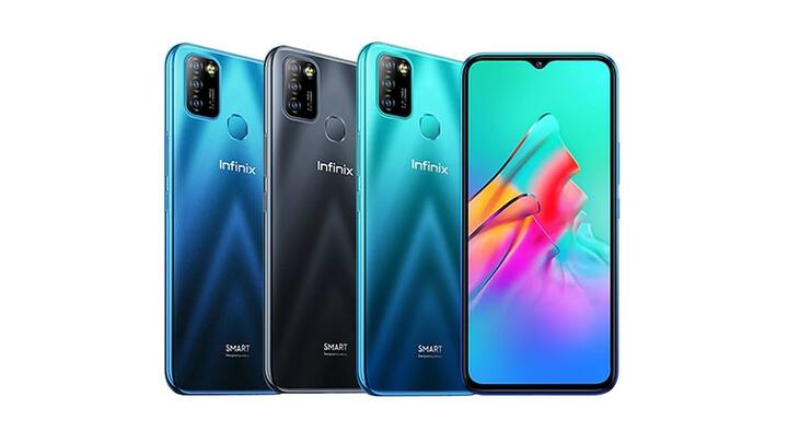 Infinix Smart 5- ઇનફિનિક્સનો આ સ્માર્ટફોન સૌથી સસ્તા સ્માર્ટફોનમાં સામેલ છે. આની કિંમત માત્ર 7,200 રૂપિયા છે, આમાં 2GB રેમ અને 32GB સ્ટૉરેજ આપવામાં આવ્યુ છે. સ્માર્ટફોનમાં 6.82 ઇંચની મોટી ડિસ્પ્લેની સાથે 13 MPનો રિયર કેમેરો અને 8 મેગાપિક્સલનો ફ્રન્ટ કેમેરો આપવામાં આવ્યો છે. આમાં 6000 mAhની બેટરી આપવામાં આવી છે.