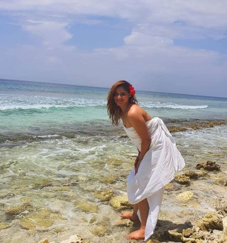 Bigg Boss 13 fame TV actress is having the time of her life in Maldives and the pictures are doing the talking. [pic credit: Instagram/ Arti Singh]