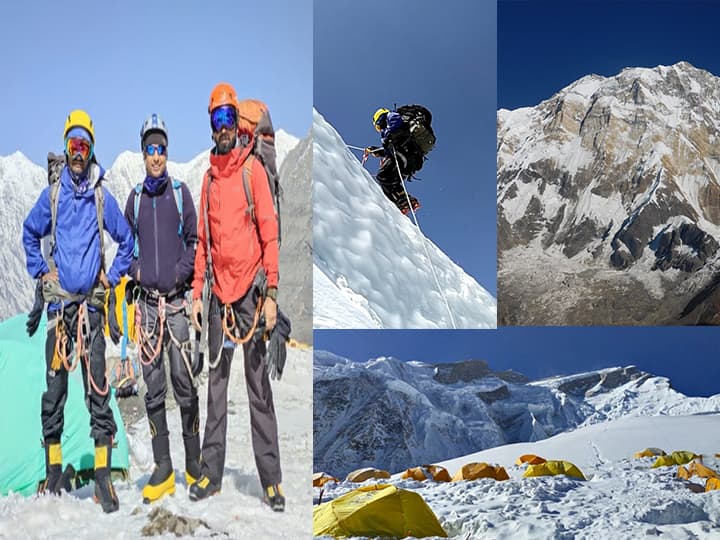 Giripremi From Pune is the first Indian Civilian Mountaineering Club to summit 8 of the 14  8000er meters mountains in the world प्रचंड बर्फवृष्टीतही अवघड असलेले 'अन्नपूर्णा-1' शिखर पुण्यातल्या गिरीप्रेमींकडून सर