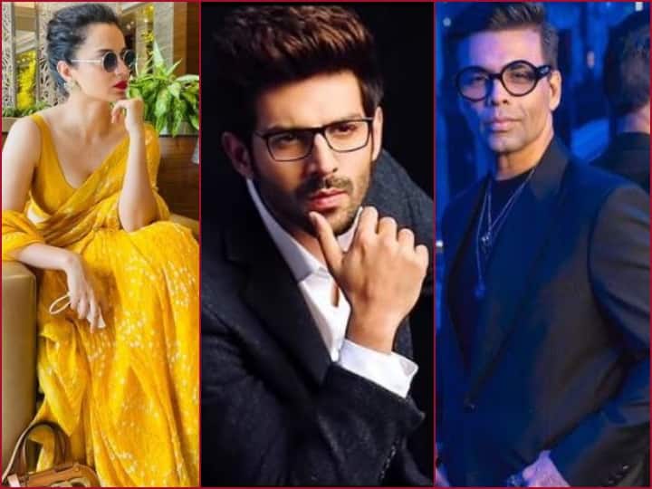 Kangana ranaut attacks karan johar after dharma productions out kartik aaryan from Dostana 2 movie Dostana 2 से कार्तिक आर्यन को बाहर किए जाने के बाद करण जौहर पर भड़कीं कंगना, बोलीं- सुशांत की तरह उन्हें मजबूर मत करो