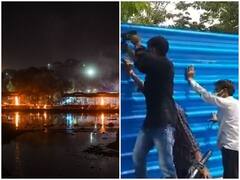 Lucknow Covid Deaths: Congress Shares Video Of Tin Wall Covering Baikunth Dham To Hide Mass Funeral