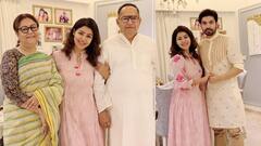 Celebrities Family Photos: মুম্বইতে বসেও বাঙালি উৎসব পালনে ব্যস্ত গুরমিত-দেবিনা
