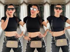 In pics: ब्लैक कलर के ऑउटफिट में बेहद हॉट पोज देती नजर आईं Gauhar khan, जमकर वायरल हो रही है तस्वीरें