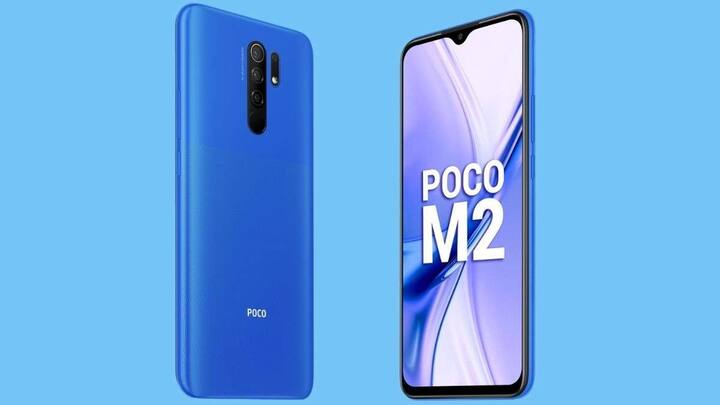 Poco M2- પોકો કંપની ઓછી કિંમતમાં શાનદાર ફિચર્સ વાળો સ્માર્ટફોન લઇને આવી છે. આ ફોનની કિંમત 10,000 રૂપિયા છે. સ્માર્ટફોનમાં 6.53 ઇંચની ડિસ્પ્લેની સાથે 6GB રેમ અને 64GB સ્ટૉરેજ આપવામાં આવ્યુ છે. આમાં 13+8+5+2 MPનો રિયર કેમેરા સેટઅપ અને 8 મેગાપિક્સલનો ફ્રન્ટ કેમેરો છે. આમાં 5000 mAhની બેટરી આપવામાં આવી છે.