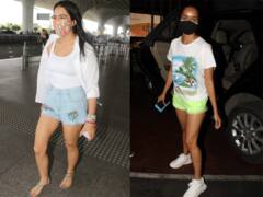 एयरपोर्ट पर स्पॉट हुईं Sara Ali Khan और Shraddha Kapoor, देखें किसका लुक है ज्यादा दमदार