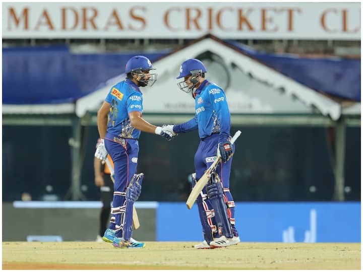 MI vs SRH: Mumbai give Hyderabad a target of 151 runs MI vs SRH: मुंबई ने हैदराबाद को दिया 151 रनों का लक्ष्य, डिकॉक-पोलार्ड ने खेली शानदार पारी