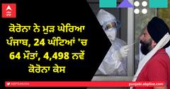 Punjab Coronavirus: ਕੋਰੋਨਾ ਨੇ ਮੁੜ ਘੇਰਿਆ ਪੰਜਾਬ, 24 ਘੰਟਿਆਂ 'ਚ 64 ਮੌਤਾਂ, 4,498 ਨਵੇਂ ਕੋਰੋਨਾ ਕੇਸ