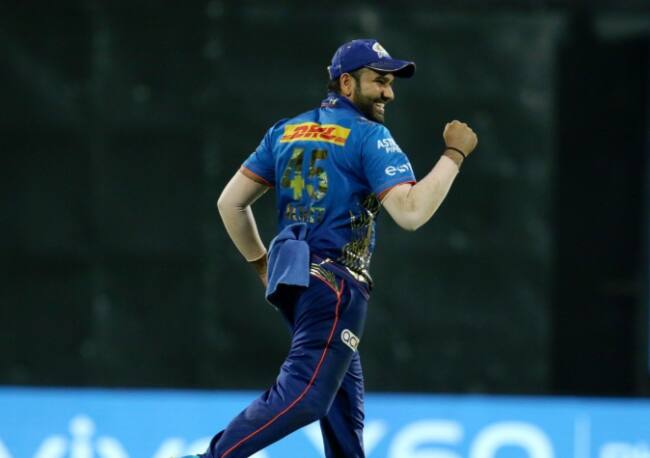 Five-time IPL champions Mumbai Indians skipper Rohit Sharma performed superbly well, both as an opener and captain in the match against Sunrisers Hyderabad on Saturday. The star opener played a quick innings of 32 runs and during this time, he also made some big records. (Photo Courtesy: @JituRo45)