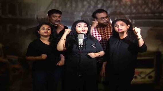 WB Election 2021: ভোটের বাদ্যি: সুজন ও নীপবীথির কণ্ঠে ভোটের গান