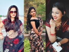 In Pics : साडीतल्या फोटोंमध्ये 'शालू'चा जाळ अन् धूर संगटच! राजेश्वरी खरातचं साडीमधील अद्भुत सौंदर्य