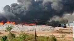 Ratnagiri Fire : रत्नागिरीच्या खेर्डीमधील पेपर मिल गोदामाला भीषण आग, आग विझवण्यासाठी प्रयत्न सुरू