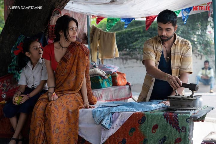 नुसरत अजीब दास्तां के एक सेगमेंट 'खिलौना' में अभिषेक बनर्जी और बाल कलाकार इनायत वर्मा के साथ प्रमुख भूमिका में हैं. 'खिलौना' राज मेहता द्वारा निर्देशित है.