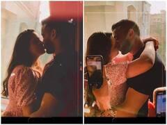 એક્ટ્રેસની પતિ સાથેની કિસ કરતી પ્રાઇવેટ તસવીરો વાયરલ, રોમાન્સમાં ડુબેલુ દેખાયુ કપલ, જુઓ Pics....