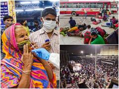 IN PICS | Migrant Workers Leaving Delhi In Hordes After CM Kejriwal Imposes 6-Day Lockdown Amid COVID Spike