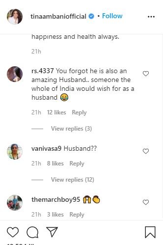 टीना ने मुकेश अंबानी को जन्मदिन पर दी बधाई, इंस्टाग्राम पर शेयर की पोस्ट हुई वायरल