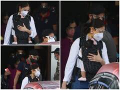 In Pics: कोरोना के बीच नन्ही बेटी वामिका के साथ मुंबई एयरपोर्ट पर स्पॉट हुए विराट अनुष्का, यहां देखिए फैमिली फोटोज