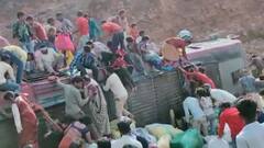 MP: दिल्ली से प्रवासी मजदूरों को टीकमगढ़ ले जारी बस पलटी, 2 की मौत, कई घायल