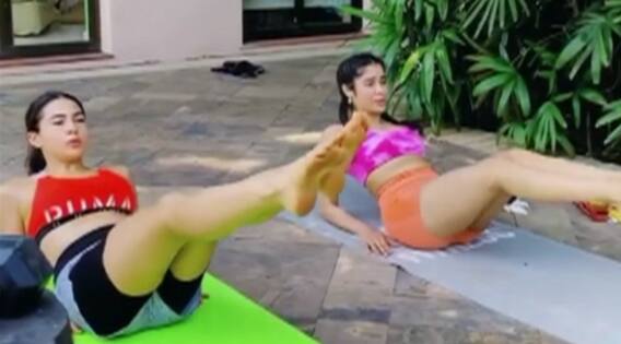 ਜ੍ਹਾਨਵੀ ਤੇ ਸਾਰਾ ਦੇ ਰਹੀਆਂ ਫਿੱਟਨੈਸ ਟਿਪਸ