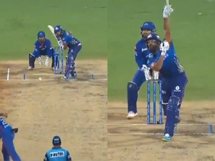 IPL 2021, DC vs MI  Rohit Sharma Hits R Ashwin For A One Handed Six Watch Video WATCH: Rohit Sharma Dazzles As He Hits R Ashwin For A One-Handed Six