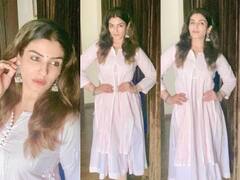 PHOTOS: कर्फ्यू के बीच कामधाम बंद, एक्ट्रेस रवीना टंडन बोलीं- कहीं जाना नहीं, कोई काम नहीं, सोचा पोज ही दे दूं...