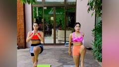 Glimpses of Janhvi Kapoor & Sara Ali Khan's workout together | Khabar Filmy Hai (Apr 21, 2021)