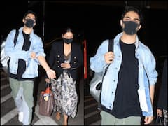 PICS: SRK's Wife Gauri & Son Aryan Jet Off To New York To Meet Suhana Khan