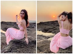 टीवी की इस हसीन 'नागिन' ने पोस्ट की है Sunset की तस्वीरें, पिंक ड्रेस में फ्लॉन्ट की अपनी स्लिम बॉडी