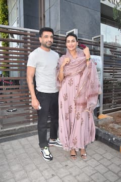 Bigg Boss 14’s Eijaz Khan Celebrates GF Pavitra Punia’s Birthday With Media;SEE PICS