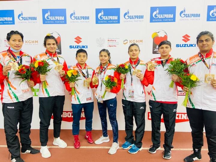 Indian Women contigent wins a Record 7 Gold medals in World Youth Boxing Championships 2021 உலக யூத் குத்துச்சண்டை சாம்பியன்ஷிப் தொடரில் 7 தங்கம் வென்ற சிங்கப்பெண்கள்..