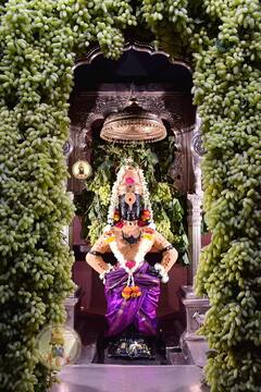 PHOTO : अवघा रंग एक झाला... विठुमाऊलीच्या गाभाऱ्यात द्रांक्षांची आरास