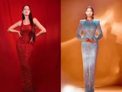 बदन पे सितारे लपेटे हुए: Shimmery गाउन की दीवानी हैं Nora Fatehi, पहनकर खूब फ्लॉन्ट करती हैं परफेक्ट फिगर