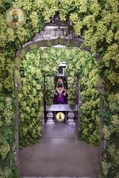 PHOTO : अवघा रंग एक झाला... विठुमाऊलीच्या गाभाऱ्यात द्रांक्षांची आरास