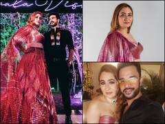 PICS: Newly Married Jwala Gutta Sizzles In Sequined Lehenga With Hubby Vishnu Vishal At Wedding Reception