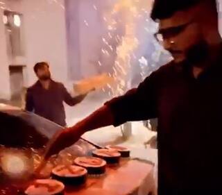 Rajkot: નાઈટ કર્ફ્યૂના નિયમો તોડી પોલીસપુત્રએ કરી જન્મદિવસની ઉજવણી