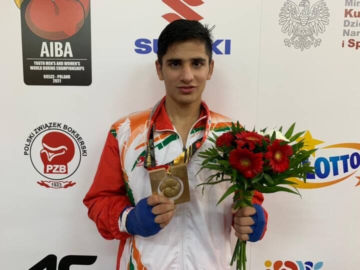 Sachin Siwachi wins India's 8th Gold medal at World Youth Boxing championships Youth Boxing Championship | உலக யூத் குத்துச்சண்டை சாம்பியன்ஷிப்.. இந்தியாவுக்கு 8-வது தங்கம்..