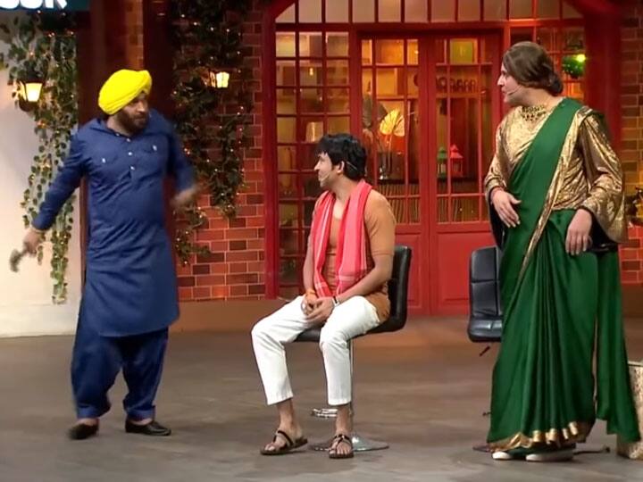 The kapil sharma show When fake Navjot Singh Sidhu Archana Puran Singh came in front of each other watch video The Kapil Sharma Show: जब नकली सिद्धू और अर्चना का हुआ आमना-सामना, सिद्धू के निकले आंसू, देखें मजेदार Video