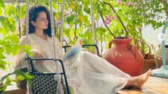 Kangana Ranaut Pics: সবুজ ঘেরা ব্যালকনিতে অবসরযাপন কঙ্গনার, মনে এল কোন কবিতা?