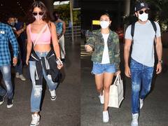 Photos: मालदीव से छुट्टियां मनाकर लौटे Alia-Ranbir और Tiger-Disha, एयरपोर्ट पर ऐसा दिखा इन कपल्स का अंदाज