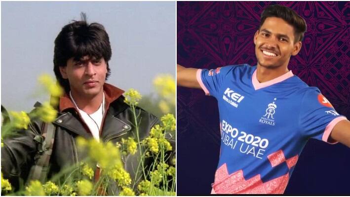 IPL 2021: Rajasthan Royals takes a jibe at KKR after win with players doing SRK pose of DDLJ RR On IPL: শাহরুখের দলকে হারিয়ে শাহরুখের গান বাজিয়েই সেলিব্রেশন!