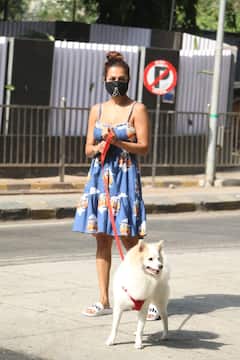 IN PICS | Malaika Arora Gives Major Summer Fashion Goals As She Steps Out With Her Dog For Walk