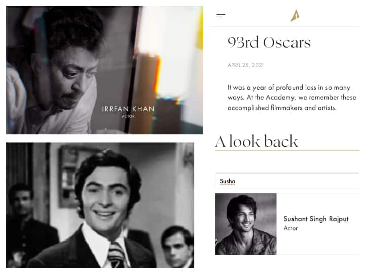 Oscars 2021: Sushant Singh Rajput, Rishi Kapoor Remembered At Oscars Gallery After Missing From ‘ In Memoriam Video’ That Paid Tribute To Irrfan Khan And Bhanu Athaiya