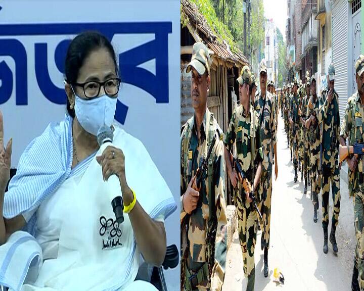 WB Election 2021 Central Armed Force spreading coronavirus during election, says Mamata Banerjee WB Election 2021 : তৃণমূলের বুথে এসে করোনা ছড়াচ্ছে কেন্দ্রীয় বাহিনী, ঢুকতে দেব না, ফের আক্রমণাত্মক মমতা