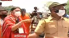 West Bengal Election 2021: বুথের বাইরে জমায়েতকারীদের সঙ্গে বচসা অগ্নিমিত্রা পালের, জমায়েত সরাল বাহিনী