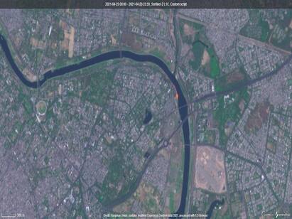 Satellite captures corona death cremations across Indian towns Satellite covers Corona deaths | எரியூட்டப்படும் கொரோனா நோயாளிகளின் உடல்கள்: அதிர்ச்சியூட்டும் சாட்டிலைட் காட்சிகள்...