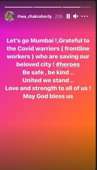 Rhea Chakraborty Wishes For 'Power & Strength' To Withstand COVID-19 Crisis On Hanuman Jayanti, Hails Frontline Workers