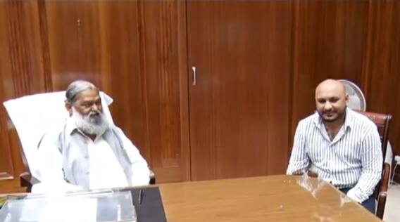 ਹਰਿਆਣਾ ਦੇ ਕੈਬਿਨਟ ਮੰਤਰੀ ਅਨਿਲ ਵਿਜ ਨਾਲ ਬੀ ਪ੍ਰਾਕ ਦੀ ਮੁਲਾਕਾਤ